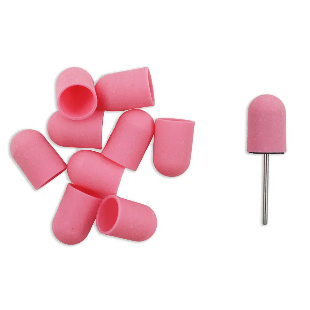 16mm Pink Sanding cap #180 10un. + 1 mandril