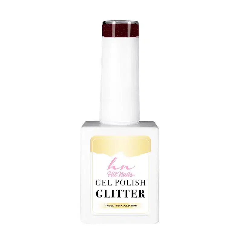 Gel Polish Glitter Red Wine 10ml