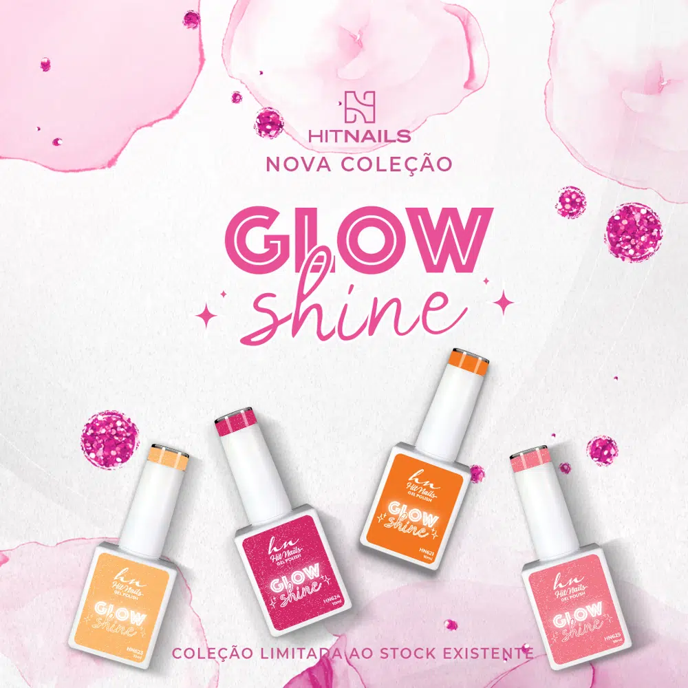 Gel Polish Glow Shine Coleção 6 cores