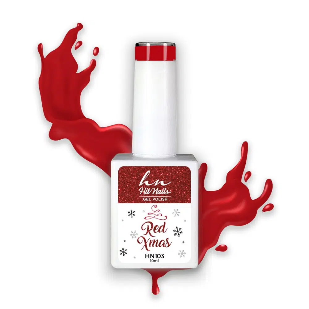 Gel Polish Red Xmas 10ml - HN103