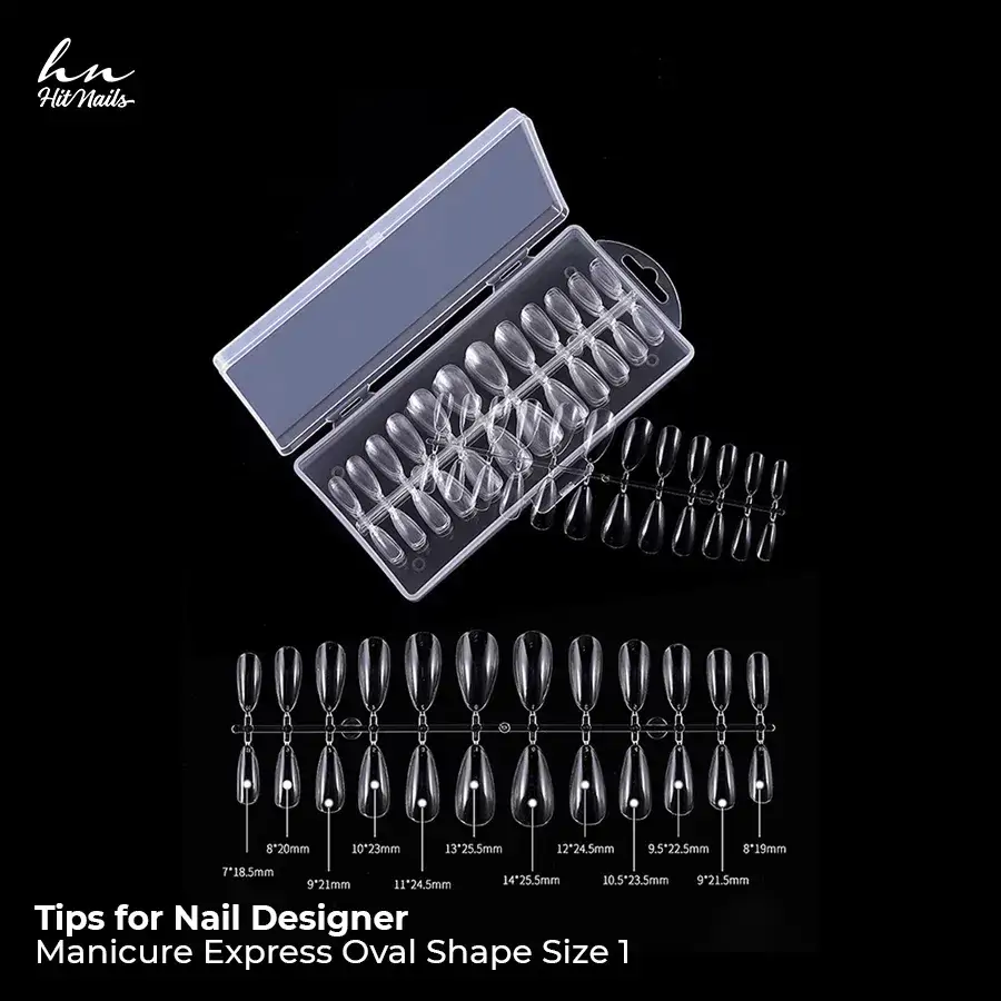 Tips for Nail Designer - Manicure Express Oval Shape Size 1