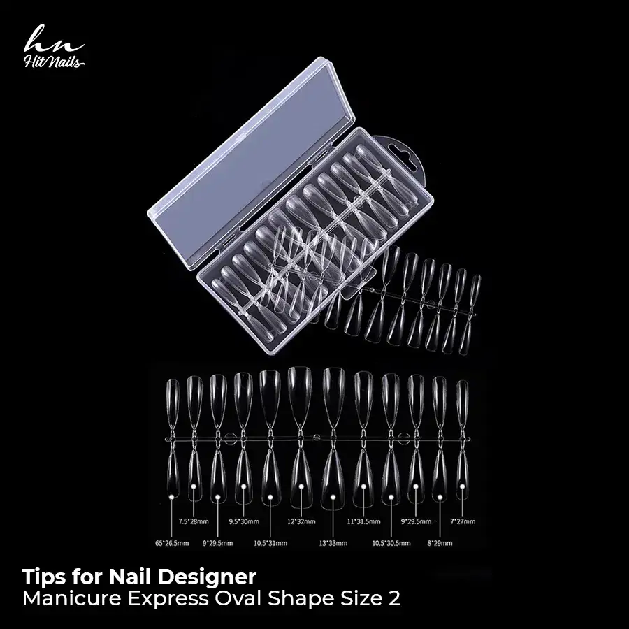 Tips for Nail Designer - Manicure Express Oval Shape Size 2