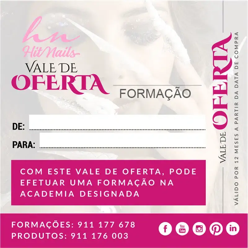 Voucher oferta - Formação